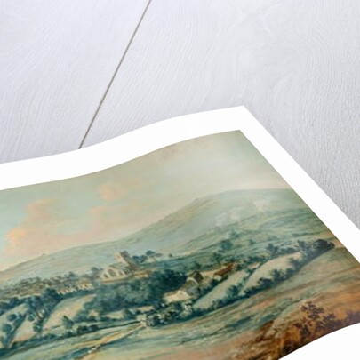 Distant View of Clitheroe, c.1730 by Matthias Read