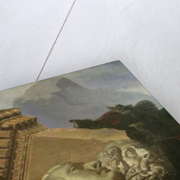 Time Showing the Destruction it Brings, study for ceiling in the Louvre by Jean Baptiste Mauzaisse