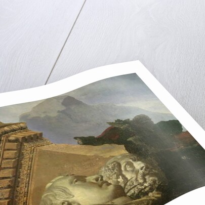 Time Showing the Destruction it Brings, study for ceiling in the Louvre by Jean Baptiste Mauzaisse