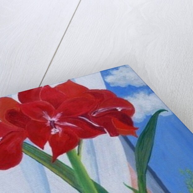Amaryllis in a Blue Bowl, 2011 by Joan Thewsey