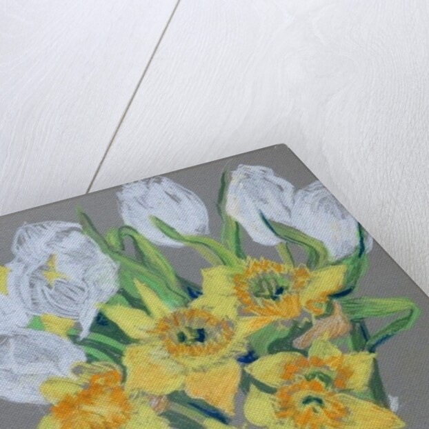 Daffodils and White Tulips, 2000 by Joan Thewsey
