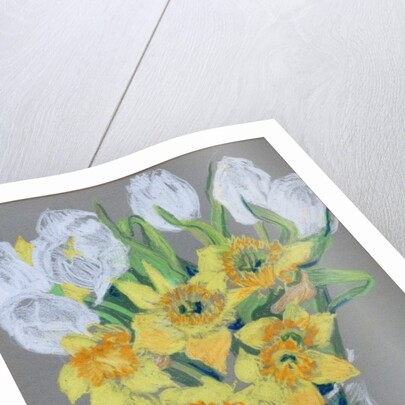 Daffodils and White Tulips, 2000 by Joan Thewsey