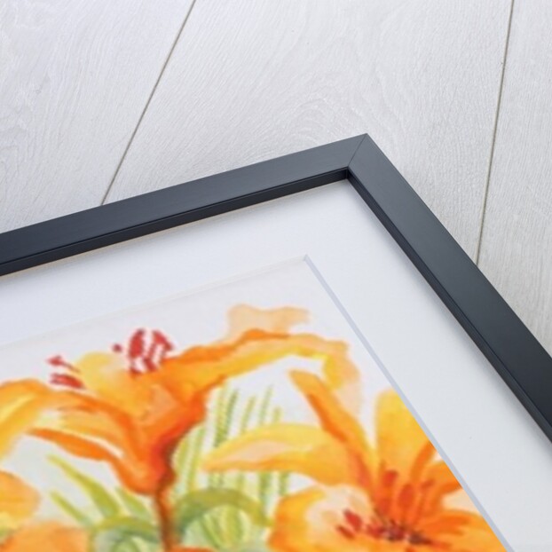 Orange Lilies,Gardenias and Carnations 2006 by Joan Thewsey