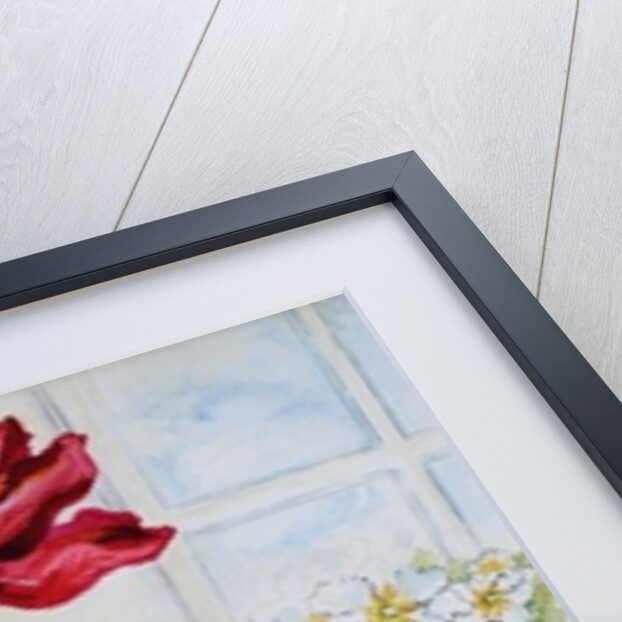Tulips in a Jug,with a Glass Bowl, 2003 by Joan Thewsey