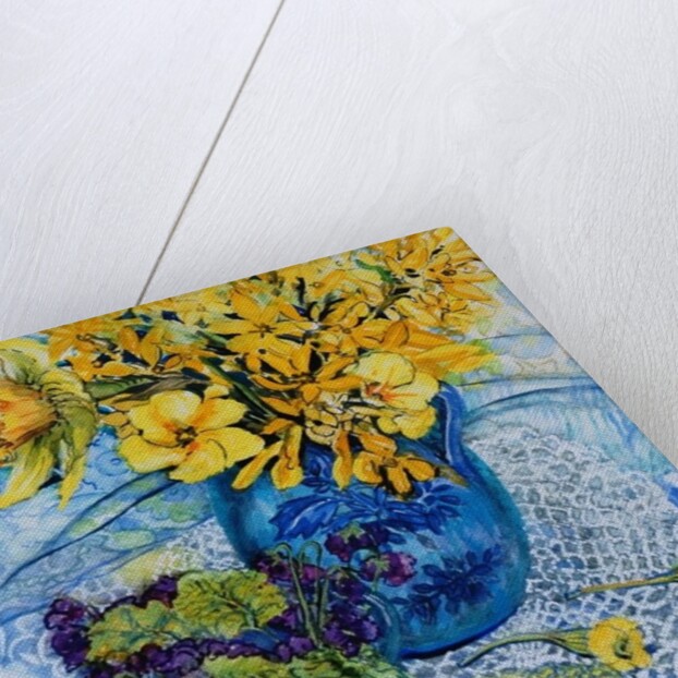 Primroses and Violets, 2000 by Joan Thewsey