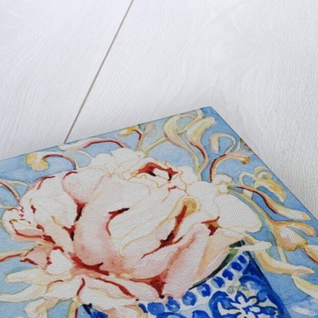 Pink Rose and Honeysuckle, 2000 by Joan Thewsey