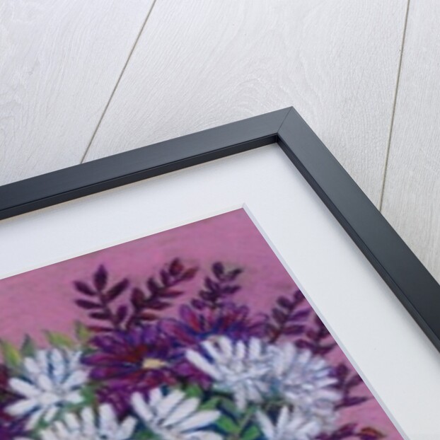 Chrysanthemums in a Japanese Jug, 2005 by Joan Thewsey