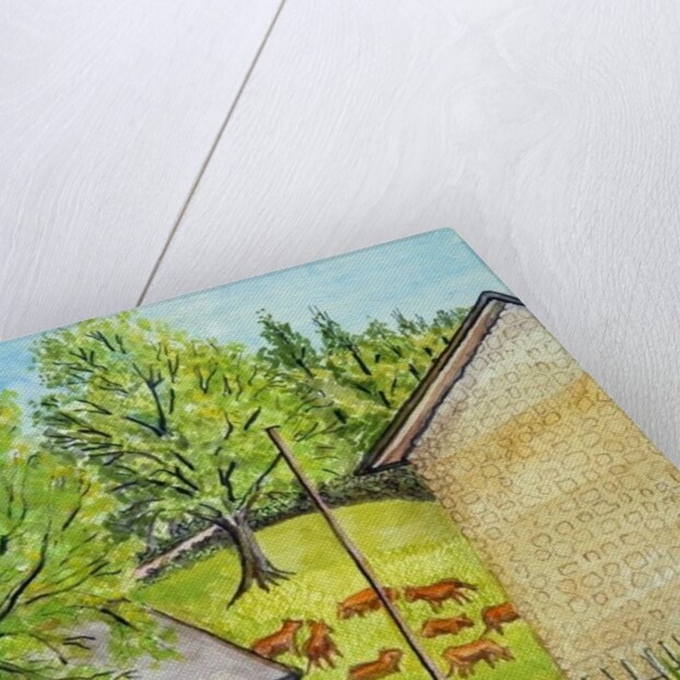 View from Ruth's Garden, Limousin France by Joan Thewsey