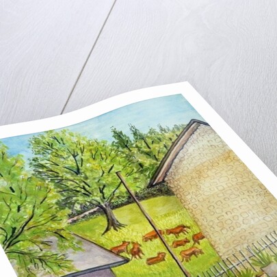 View from Ruth's Garden, Limousin France by Joan Thewsey