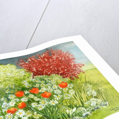 Suffolk Garden, Rain Coming by Joan Thewsey