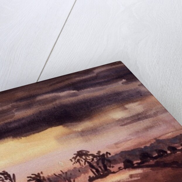 Fields in a Winter Dusk, 1992 by Joan Thewsey