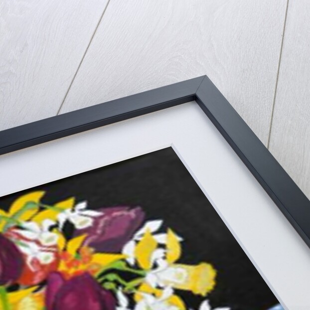 Canal Boat Jug, Daffodils and Tulips, 2005 by Joan Thewsey