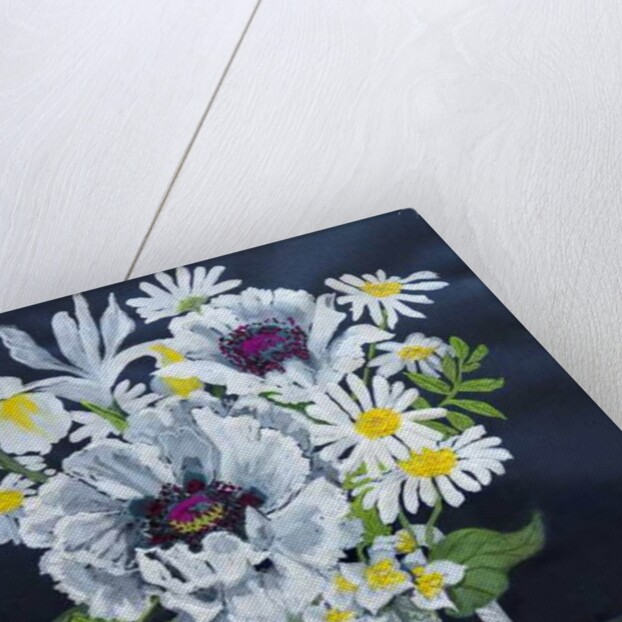 White Poppies, Marguerites and Philadelphus by Joan Thewsey