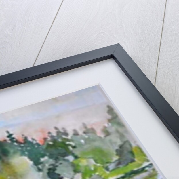 The Lake at Sunset, Bremes les Ardres, 2000 by Joan Thewsey