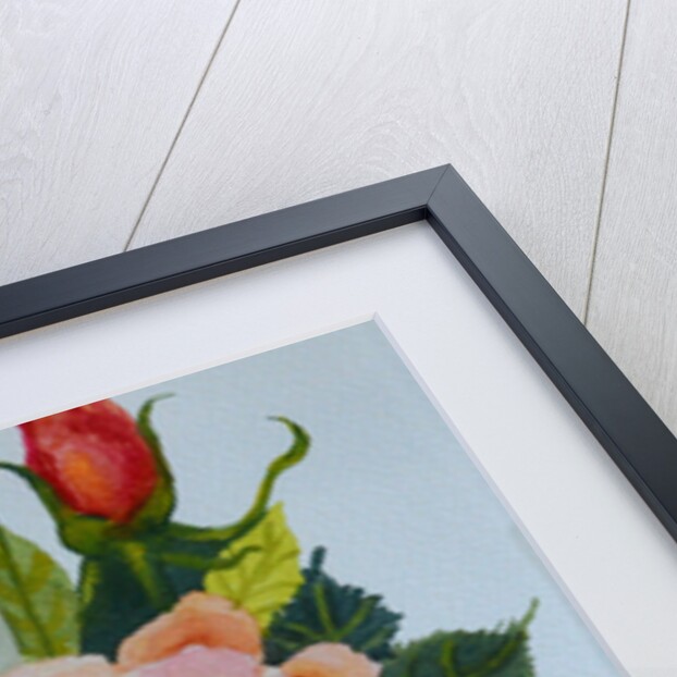 Pink Rose and Bud, 1986 by Joan Thewsey