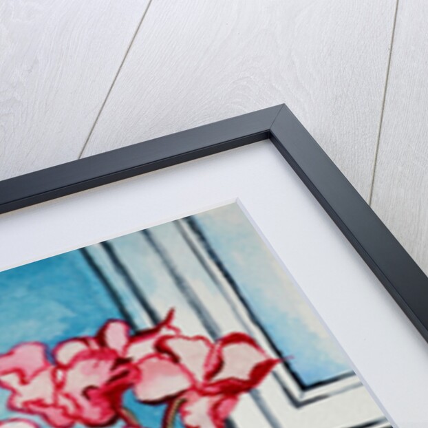 Cyclamen with Patterned Fabrics, 1999 by Joan Thewsey