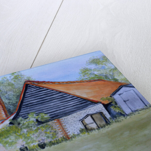 View across the Neighbour's Garden, 2016 by Joan Thewsey