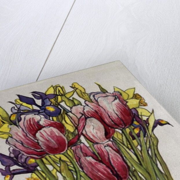 Tulips, Daffodils and Iris by Joan Thewsey