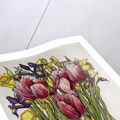 Tulips, Daffodils and Iris by Joan Thewsey