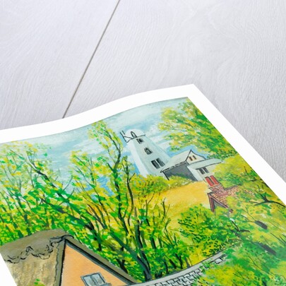 View from Cynthia's Window, Dalham, Suffolk by Joan Thewsey