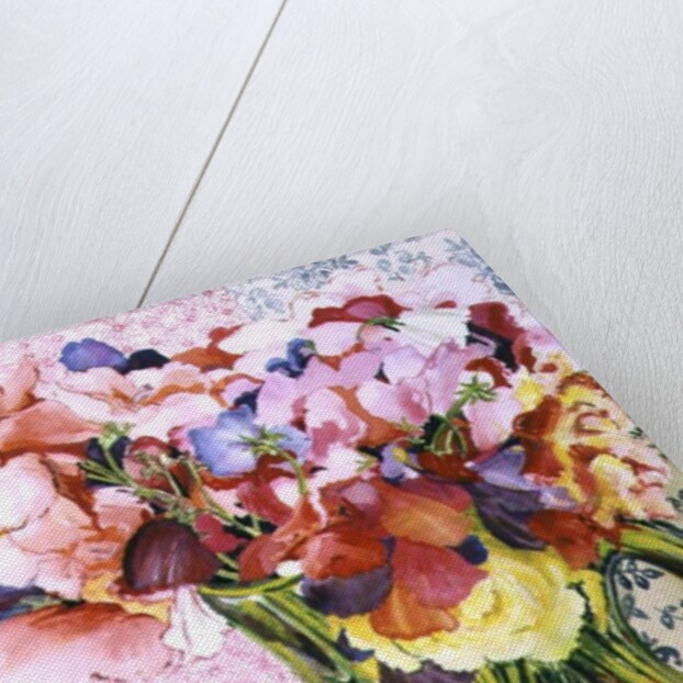 Sweet Peas with Cherries and Strawberries by Joan Thewsey