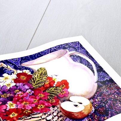 Primulas and Apples by Joan Thewsey