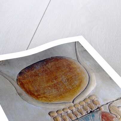 Profile of Isis, Temple of Seti I, Abydos by Egyptian 19th Dynasty