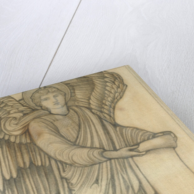 Angel with Scroll - figure number six, 1880 by Edward Coley Burne-Jones