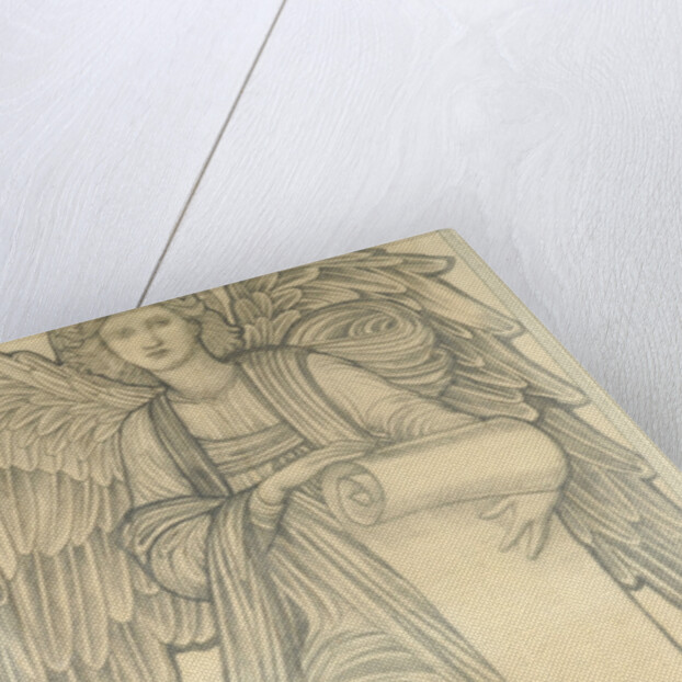 Angel with Scroll - figure number nine, 1880 by Edward Coley Burne-Jones