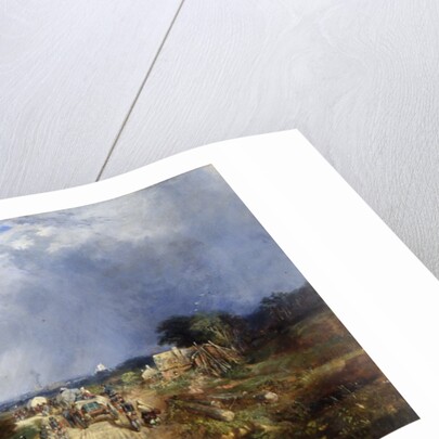 Baggage Wagons Approaching Carlisle, 1849 by Samuel Bough