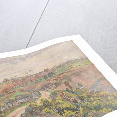 Rue de Poulfenc à Riec, 1910 by Lucien Pissarro