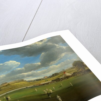 Cricket Match at Edenside, Carlisle, c.1844 by Samuel Bough