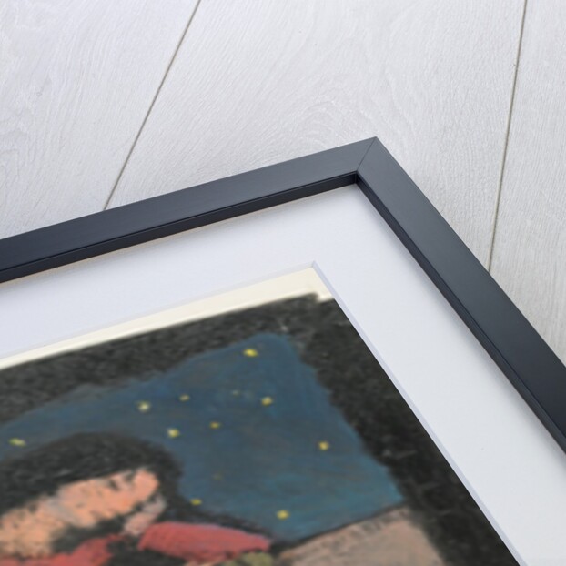 Two Girls by a Table Look out on a Starry Night, 1905 by Frederick Cayley Robinson