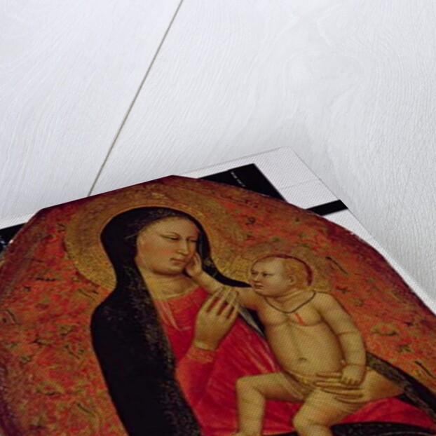 Virgin and Child with Two Angels by Jacopo di Cione