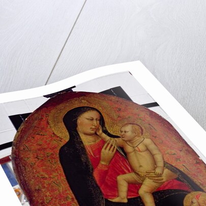 Virgin and Child with Two Angels by Jacopo di Cione