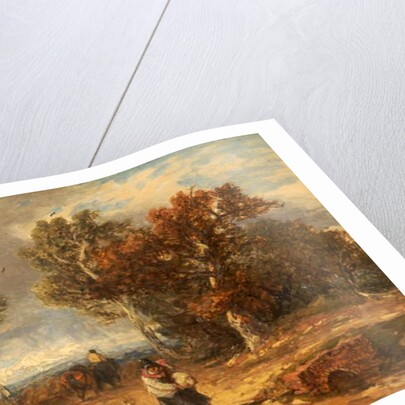 A Road by a Common: Windy Day, c.1840-59 by David Cox