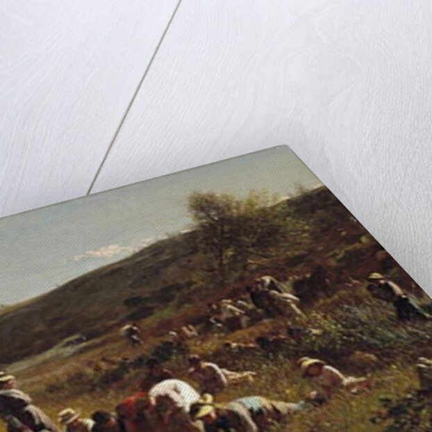 The Cranberry Harvest. Island of Nantucket, 1880 by Eastman Johnson