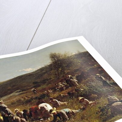 The Cranberry Harvest. Island of Nantucket, 1880 by Eastman Johnson