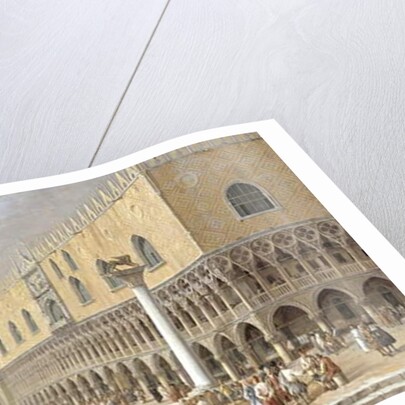 The Piazzetta at Venice by Luca Carlevaris