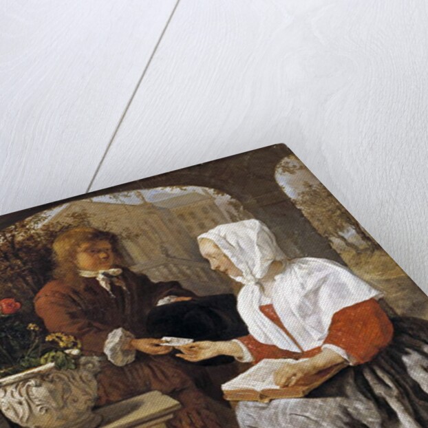 A Young Woman Receiving a Letter, c.1658 by Gabriel Metsu