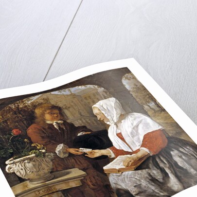 A Young Woman Receiving a Letter, c.1658 by Gabriel Metsu