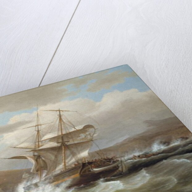 An American Ship in Distress, 1841 by Thomas Birch