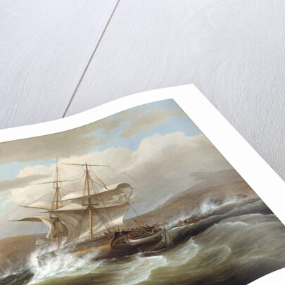 An American Ship in Distress, 1841 by Thomas Birch