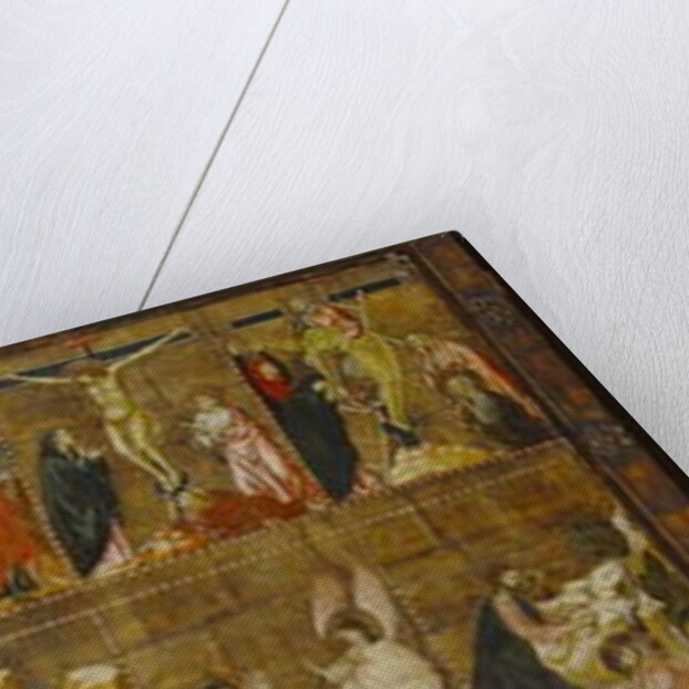 Madonna and Child and Two Angels with Twelve Scenes from the Passion, c.1310 by School Italian