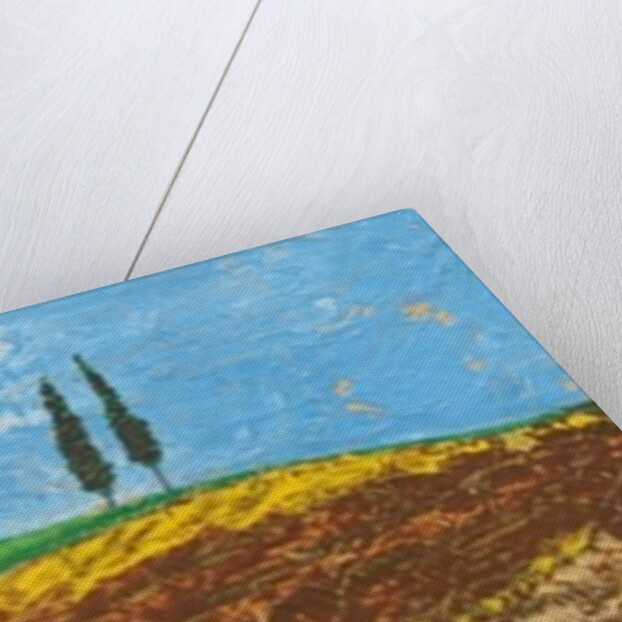 Two Trees, Rolling Hills, Tuscany, 2005 by Trevor Neal