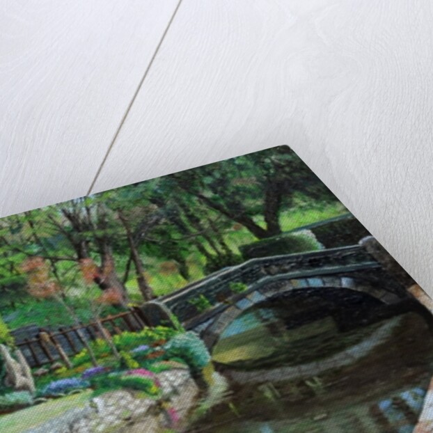 Bridge and Garden, Bakewell, Derbyshire, 2009 by Trevor Neal