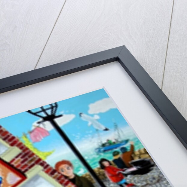 Gossamer Beynon the schoolteacher passing the Sailor's Arms and her many admirers, 2005 by Tony Todd