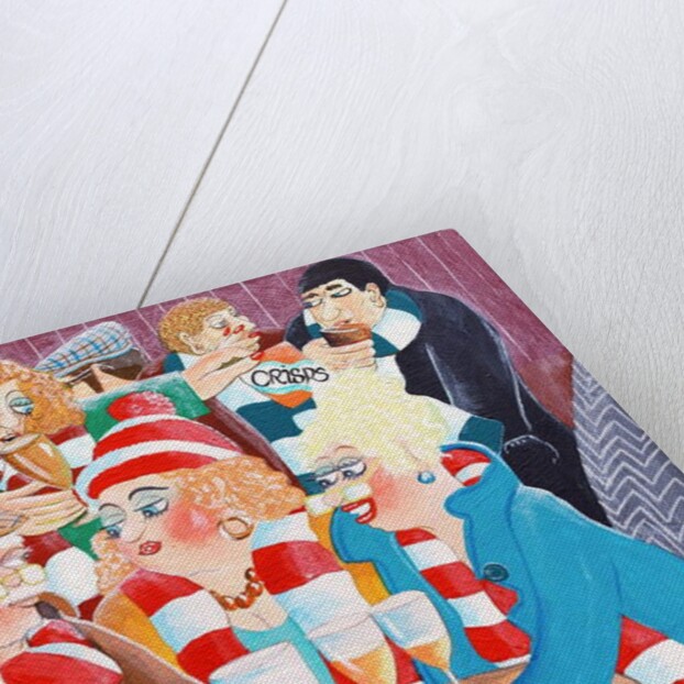 Uncle Albert and the girls meet at the 'Butchers Arms' for a quick drink before the Match by Tony Todd