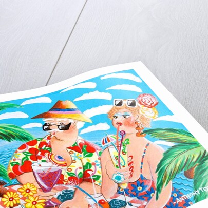 Uncle Albert and Brenda sit sipping countless cocktails at the 'Mango-Calypso Bar' by Tony Todd