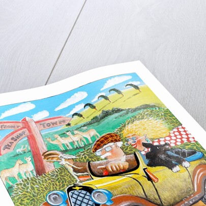 Brenda and Uncle Albert speed along to 'The Posh Tea Shop' for cream teas by Tony Todd